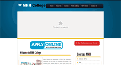 Desktop Screenshot of mhhcollege.org